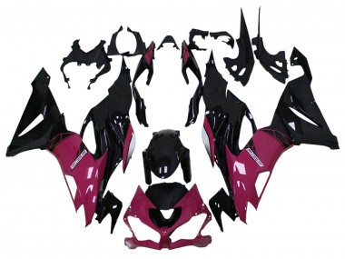 Wholesale 2013-2018 Kawasaki ZX6R Motorcycle Fairing - Purple Glossy Black Canada