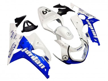 Wholesale 2000-2002 Suzuki GSXR1000 Motorcycle Fairings - White Blue Jordan 59 Canada