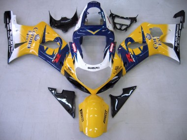 Wholesale 2000-2002 Suzuki GSXR1000 Motorcycle Fairings - Yellow Dark Blue White Motul Corona Canada