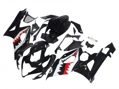 Wholesale 2005-2006 Suzuki GSXR 1000 Motorcycle Fairings - Glossy Black Red White Shark Canada