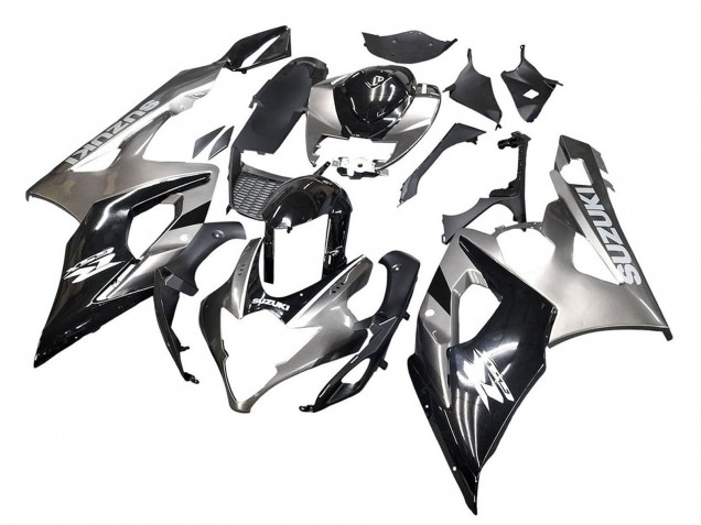 2005-2006 Suzuki GSXR 1000 Motorcycle Fairings - Glossy Black Grey Canada