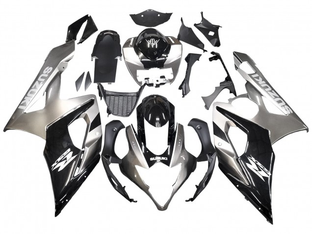 2005-2006 Suzuki GSXR 1000 Motorcycle Fairings - Glossy Black Grey Canada