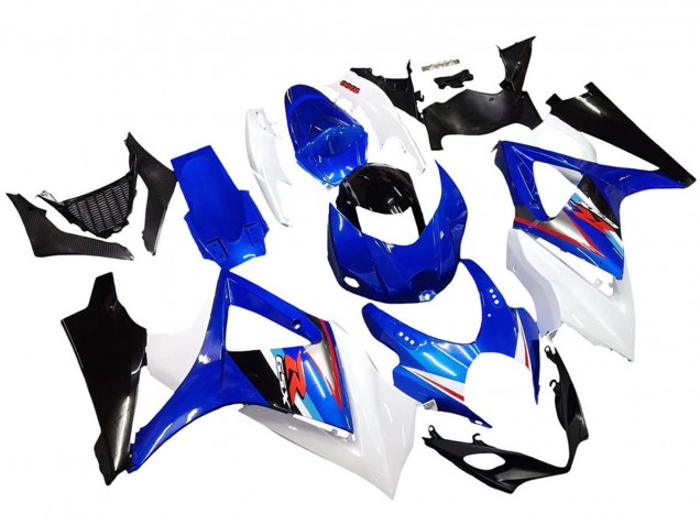 2007-2008 Suzuki GSXR 1000 Motorcycle Fairings - White Blue Black Red Canada