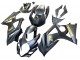 2007-2008 Suzuki GSXR 1000 Motorcycle Fairings - Matte Black Gold Decal Canada