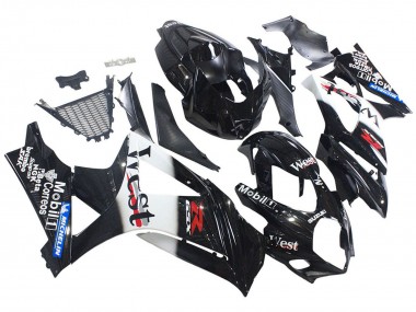 Wholesale 2007-2008 Suzuki GSXR 1000 Motorcycle Fairings - Glossy Black White West Canada