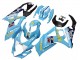 2007-2008 Suzuki GSXR 1000 Motorcycle Fairings - Light Blue Yellow Black Motul Rizla Canada