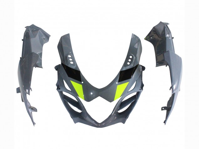 2009-2016 Suzuki GSXR 1000 Motorcycle Fairings - Grey Neon Yellow Black Motul Canada