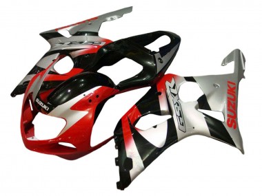 Wholesale 2001-2003 Suzuki GSXR 600 / GSXR 750 Motorcycle Fairing Kits - Silver Red Glossy Black Canada
