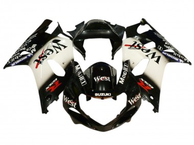 Wholesale 2001-2003 Suzuki GSXR 600 / GSXR 750 Motorcycle Fairings - Glossy Black White West Red Canada