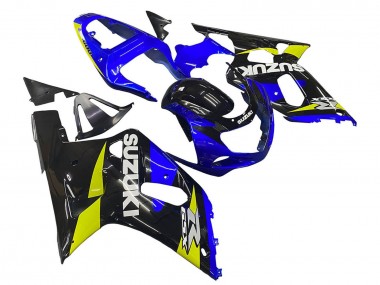Wholesale 2001-2003 Suzuki GSXR 600 / GSXR 750 Motorcycle Fairings - Blue Yellow Glossy Black Canada