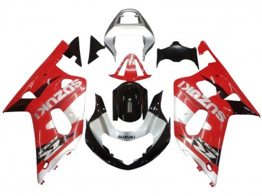 Wholesale 2001-2003 Suzuki GSXR 600 / GSXR 750 Motorcycle Fairing - Red White Glossy Black Canada