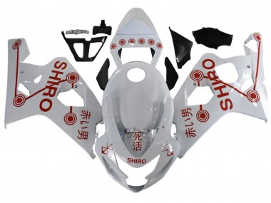 Wholesale 2001-2003 Suzuki GSXR 600 / GSXR 750 Motorcycle Fairings - White Red Shiro Canada