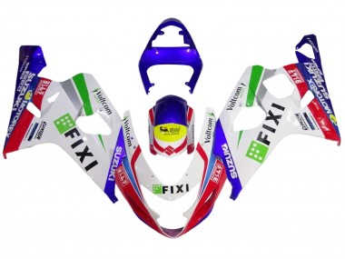Wholesale 2004-2005 Suzuki GSXR 600 / GSXR 750 Motorcycle Fairings - White Blue Red Yellow Green Fixi Canada
