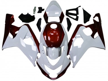 Wholesale 2004-2005 Suzuki GSXR 600 / GSXR 750 Motorcycle Fairings - White Candy Red Black Canada
