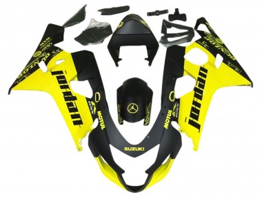 Wholesale 2004-2005 Suzuki GSXR 600 / GSXR 750 Motorcycle Fairings - Black Yellow Jordan Canada