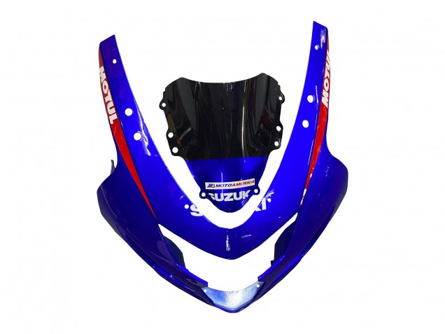 2004-2005 Suzuki GSXR 600 / GSXR 750 Motorcycle Fairings - Blue Red Black Motul Dunlop Canada
