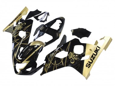 Wholesale 2004-2005 Suzuki GSXR 600 / GSXR 750 Motorcycle Fairings - Glossy Black Gold Corona Canada