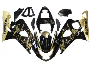 Wholesale 2004-2005 Suzuki GSXR 600 / GSXR 750 Motorcycle Fairings - Glossy Black Gold Corona Canada