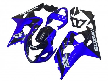 Wholesale 2004-2005 Suzuki GSXR 600 / GSXR 750 Motorcycle Fairings - Blue Black White Decal Canada