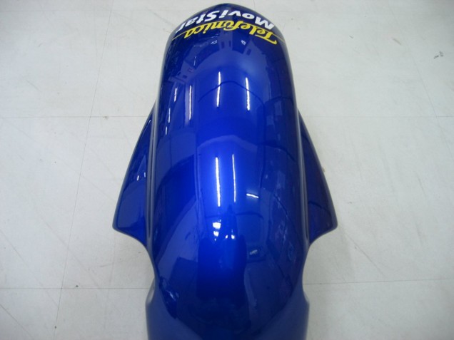 2004-2005 Suzuki GSXR 600 / GSXR 750 Motorcycle Fairings - Blue White Yellow Green Telefumica Motul MoviStar Canada