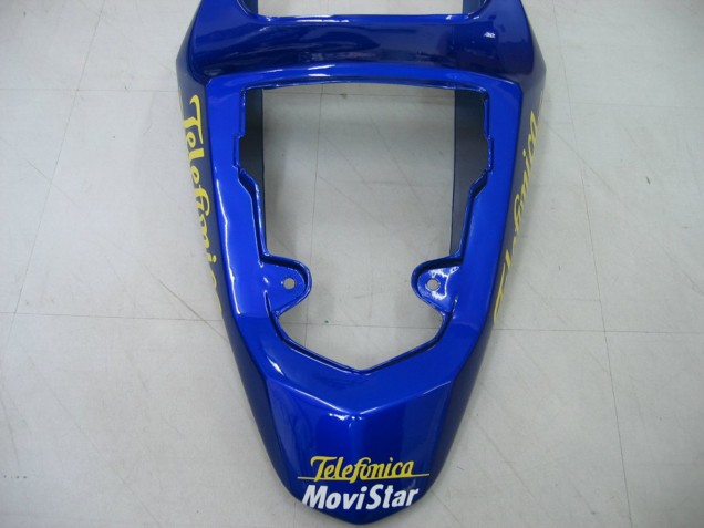2004-2005 Suzuki GSXR 600 / GSXR 750 Motorcycle Fairings - Blue White Yellow Green Telefumica Motul MoviStar Canada