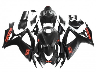 Wholesale 2004-2005 Suzuki GSXR 600 / GSXR 750 Motorcycle Fairings - Matte Black Red Decal Canada