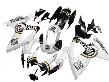 Wholesale 2006-2007 Suzuki GSXR 600 / GSXR 750 Motorcycle Fairings - White Black Lucky Strike Motul Canada