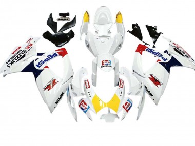 Wholesale 2006-2007 Suzuki GSXR 600 / GSXR 750 Motorcycle Fairings - White Red Yellow Motul Canada