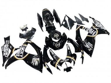 Wholesale 2006-2007 Suzuki GSXR 600 / GSXR 750 Motorcycle Fairings - Glossy Black White Motul Lucky Strike Canada