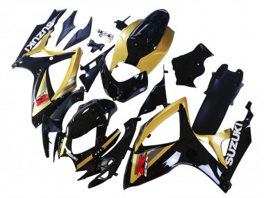 Wholesale 2006-2007 Suzuki GSXR 600 / GSXR 750 Motorcycle Fairings - Gold Glossy Black Red Canada