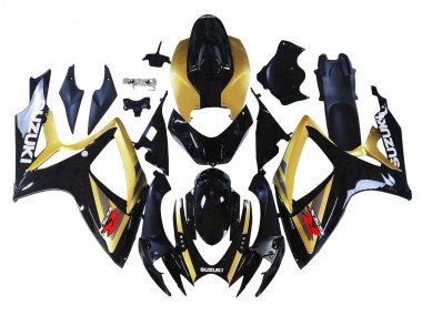 Wholesale 2006-2007 Suzuki GSXR 600 / GSXR 750 Motorcycle Fairings - Gold Glossy Black Red Canada