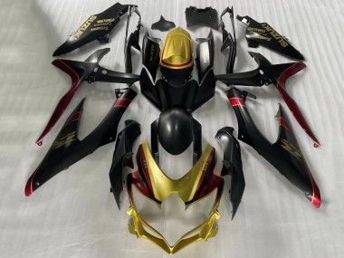 Wholesale 2006-2007 Suzuki GSXR 600 / GSXR 750 Motorcycle Fairings - Gold Matte Black Red Canada
