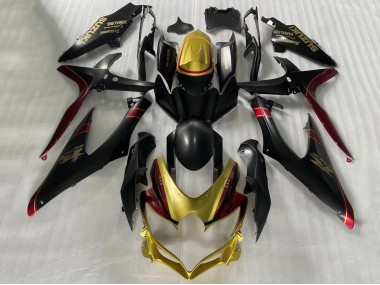 Wholesale 2006-2007 Suzuki GSXR 600 / GSXR 750 Motorcycle Fairings - Gold Matte Black Red Canada
