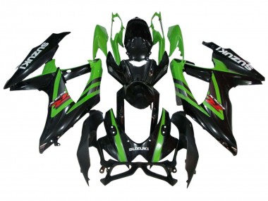 Wholesale 2008-2010 Suzuki GSXR 600 / GSXR 750 Motorcycle Fairings - Green Glossy Black Canada