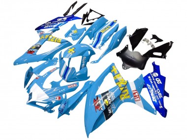 Wholesale 2008-2010 Suzuki GSXR 600 / GSXR 750 Motorcycle Fairings - Blue Yellow Rizla Canada