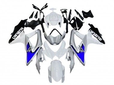 Wholesale 2008-2010 Suzuki GSXR 600 / GSXR 750 Motorcycle Fairings - White Silver Blue Black Canada