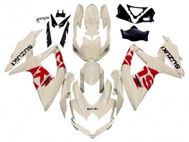 Wholesale 2008-2010 Suzuki GSXR 600 / GSXR 750 Motorcycle Fairings - Cream White Red Black Canada