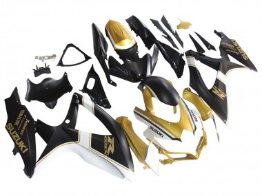 Wholesale 2008-2010 Suzuki GSXR 600 / GSXR 750 Motorcycle Fairings - Matte Black White Gold Canada