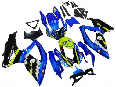 Wholesale 2008-2010 Suzuki GSXR 600 / GSXR 750 Motorcycle Fairings - Blue Fluorescent Green Shark Canada