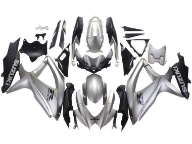 Wholesale 2008-2010 Suzuki GSXR 600 / GSXR 750 Motorcycle Fairings - Silver Matte Black Canada