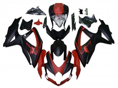 Wholesale 2008-2010 Suzuki GSXR 600 / GSXR 750 Motorcycle Fairings - Maroon Red Matte Black Canada