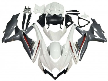 Wholesale 2008-2010 Suzuki GSXR 600 / GSXR 750 Motorcycle Fairings - White Grey Red Canada