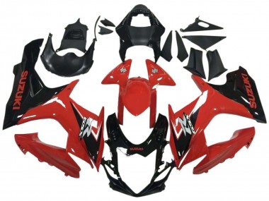 Wholesale 2011-2024 Suzuki GSXR 600 / GSXR 750 Motorcycle Fairing - Red Glossy Black Canada