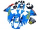 2011-2024 Suzuki GSXR 600 / GSXR 750 Motorcycle Fairings - Blue Gold Red Black Rizla Canada