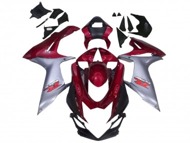 Wholesale 2011-2024 Suzuki GSXR 600 / GSXR 750 Motorcycle Fairings - Red Silver Canada