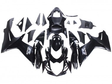 Wholesale 2011-2024 Suzuki GSXR 600 / GSXR 750 Motorcycle Fairings - Glossy Black Matte Black White Decal Canada