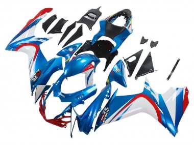 Wholesale 2011-2024 Suzuki GSXR 600 / GSXR 750 Motorcycle Fairings - Blue White Red Canada