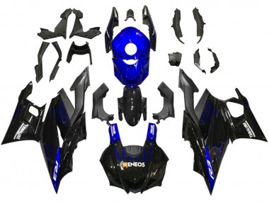 Wholesale 2019-2021 Yamaha YZF R3/R25 Motorcycle Fairings - Blue Black Carbon Fiber ENEOS Yamalube Canada