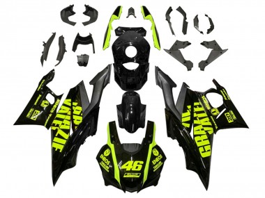 Wholesale 2019-2021 Yamaha YZF R3/R25 Motorcycle Fairings - Black Neon Yellow 46 Canada
