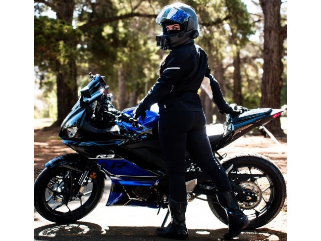 2022-2024 Yamaha YZF R3/R25 Motorcycle Fairings - Blue Glossy Black Canada